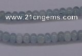 CAQ136 15.5 inches 3*4mm rondelle natural aquamarine beads