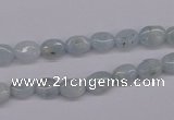 CAQ141 15.5 inches 6*8mm oval natural aquamarine beads wholesale