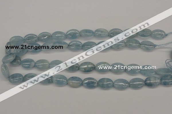 CAQ145 15.5 inches 13*18mm oval natural aquamarine beads wholesale