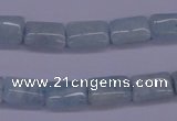 CAQ152 15.5 inches 8*12mm rectangle natural aquamarine beads