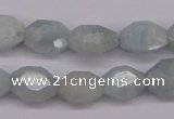 CAQ158 15.5 inches 12*14mm octagonal natural aquamarine beads