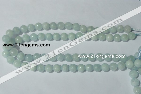 CAQ203 15.5 inches 12mm round natural aquamarine beads wholesale