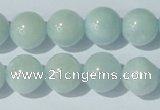 CAQ204 15.5 inches 13mm round natural aquamarine beads wholesale