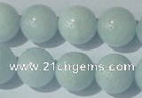 CAQ206 15.5 inches 16mm round natural aquamarine beads wholesale