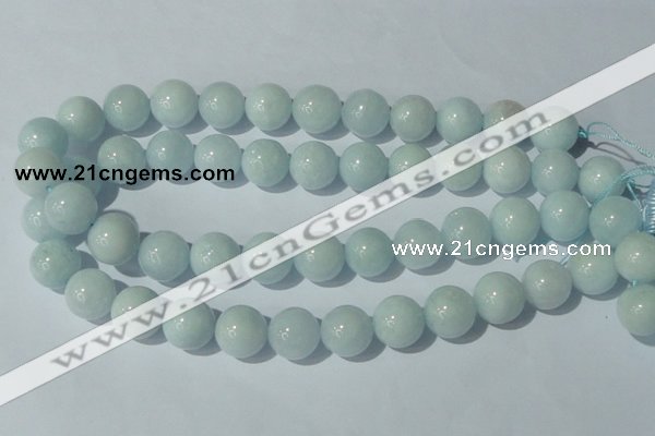 CAQ206 15.5 inches 16mm round natural aquamarine beads wholesale