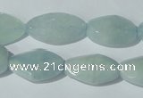 CAQ213 15.5 inches 14*22mm twisted natural aquamarine beads