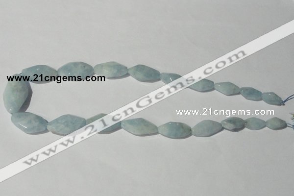 CAQ214 15.5 inches multi-size twisted natural aquamarine beads