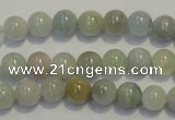 CAQ252 15.5 inches 8mm round aquamarine beads wholesale