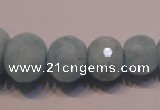 CAQ312 15.5 inches 6*9mm – 18*22mm faceted rondelle aquamarine beads