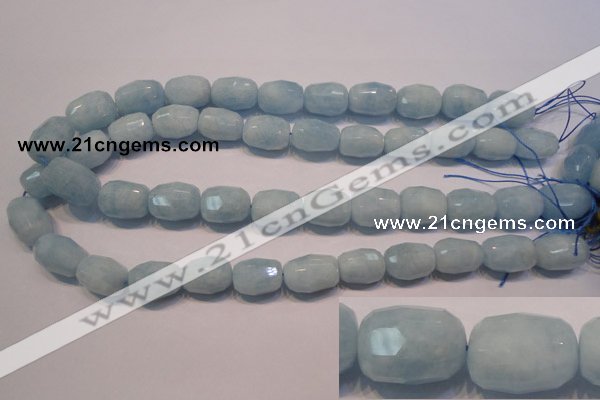 CAQ318 15.5 inches 13*18mm faceted nuggets natural aquamarine beads