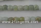 CAQ410 15.5 inches 7*8mm faceted nuggets natural aquamarine beads