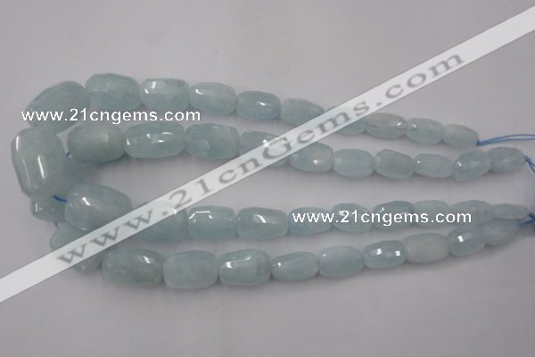 CAQ415 8*12mm – 18*28mm faceted nuggets natural aquamarine beads