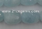 CAQ416 15.5 inches 18*25mm faceted nuggets natural aquamarine beads