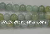 CAQ452 15.5 inches 6mm round aquamarine beads wholesale