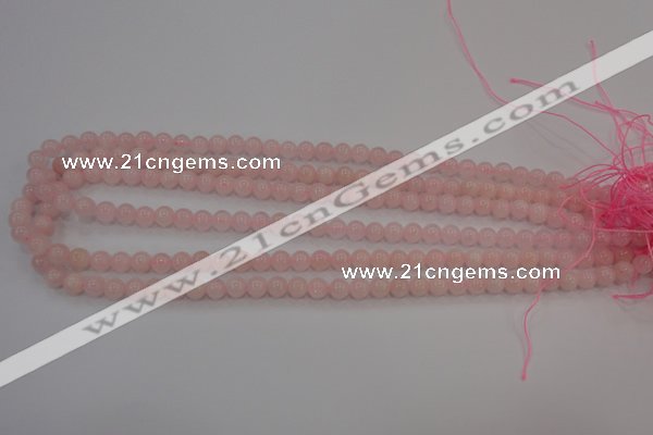 CAQ481 15.5 inches 6mm round natural pink aquamarine beads