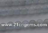 CAQ500 15.5 inches 4mm round natural aquamarine beads