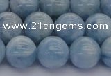 CAQ513 15.5 inches 12mm round A+ grade natural aquamarine beads