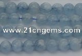 CAQ517 15.5 inches 5mm round AA grade natural aquamarine beads