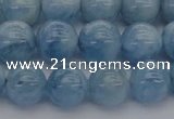 CAQ520 15.5 inches 8mm round AA grade natural aquamarine beads