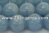 CAQ522 15.5 inches 12mm round AA grade natural aquamarine beads