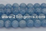 CAQ535 15.5 inches 4mm round AAA grade natural aquamarine beads