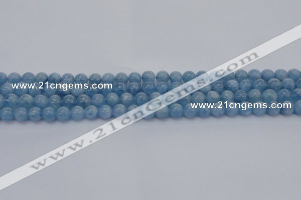 CAQ536 15.5 inches 6mm round AAA grade natural aquamarine beads