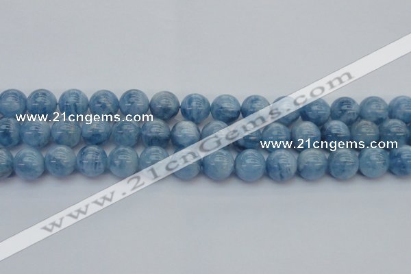 CAQ547 15.5 inches 12mm round AAAA grade natural aquamarine beads