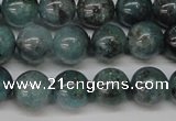 CAQ603 15.5 inches 10mm round aquamarine gemstone beads