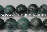 CAQ604 15.5 inches 12mm round aquamarine gemstone beads