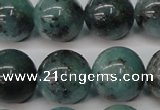 CAQ606 15.5 inches 16mm round aquamarine gemstone beads