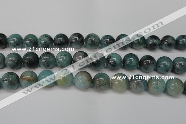 CAQ606 15.5 inches 16mm round aquamarine gemstone beads