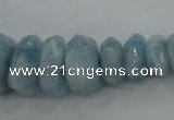 CAQ61 5*8mm – 10*16mm faceted nuggets natural aquamarine beads