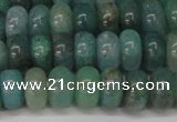 CAQ610 15.5 inches 4*6mm rondelle aquamarine gemstone beads