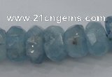 CAQ62 6*10mm – 12*18mm faceted nuggets natural aquamarine beads
