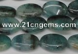 CAQ628 15.5 inches 10*14mm oval aquamarine gemstone beads