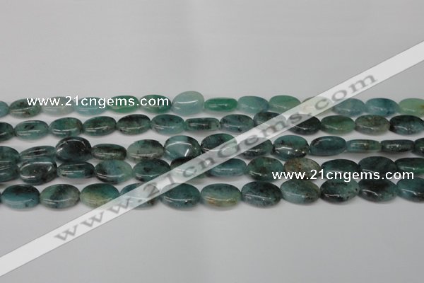 CAQ628 15.5 inches 10*14mm oval aquamarine gemstone beads