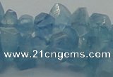 CAQ63 15.5 inches 8*10mm natural aquamarine chips beads