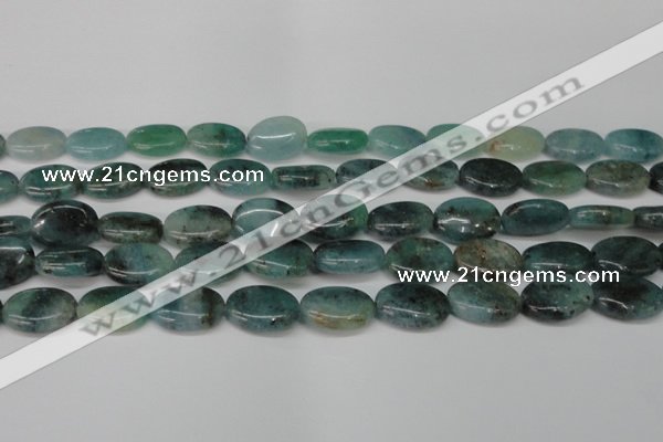 CAQ630 15.5 inches 13*18mm oval aquamarine gemstone beads