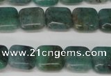 CAQ636 15.5 inches 10*10mm square aquamarine gemstone beads