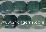 CAQ637 15.5 inches 12*12mm square aquamarine gemstone beads