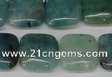 CAQ639 15.5 inches 16*16mm square aquamarine gemstone beads