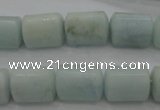 CAQ64 15.5 inches 10*14mm tube natural aquamarine beads wholesale