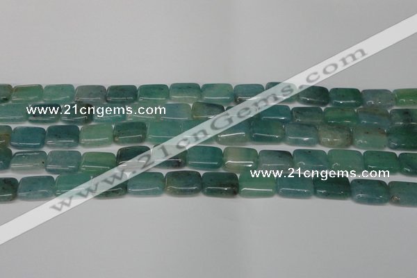 CAQ644 15.5 inches 10*14mm rectangle aquamarine gemstone beads