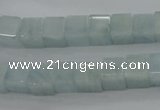 CAQ66 15.5 inches 8*8mm cube natural aquamarine beads wholesale