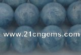 CAQ705 15.5 inches 14mm round natural aquamarine beads wholesale