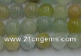 CAQ752 15.5 inches 8mm round aquamarine beads wholesale