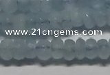CAQ760 15.5 inches 4*6mm faceted rondelle aquamarine beads