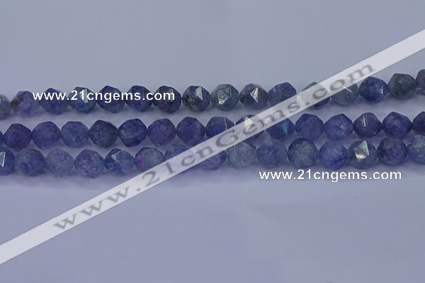 CAQ775 15.5 inches 14mm faceted nuggets imitation aquamarine beads