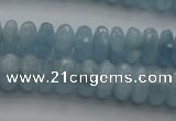 CAQ80 15.5 inches 3*7mm faceted rondelle AA grade aquamarine beads