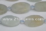 CAQ801 15.5 inches 10*16mm oval aquamarine gemstone beads